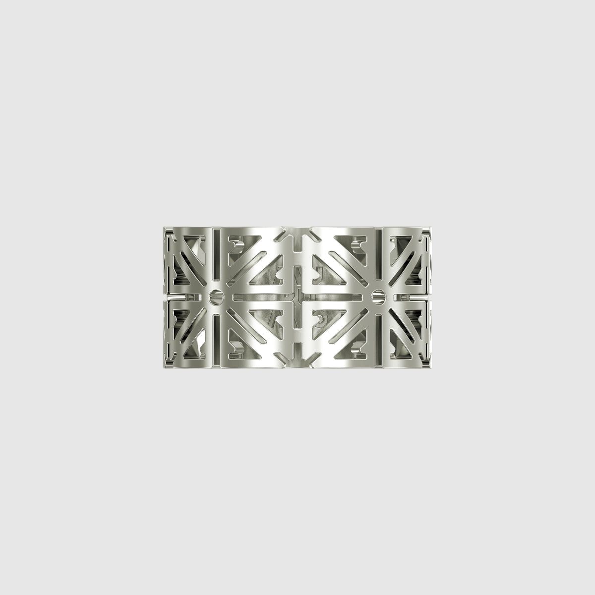 Bague homme en argent 925 xicanta murumio vue de dessus