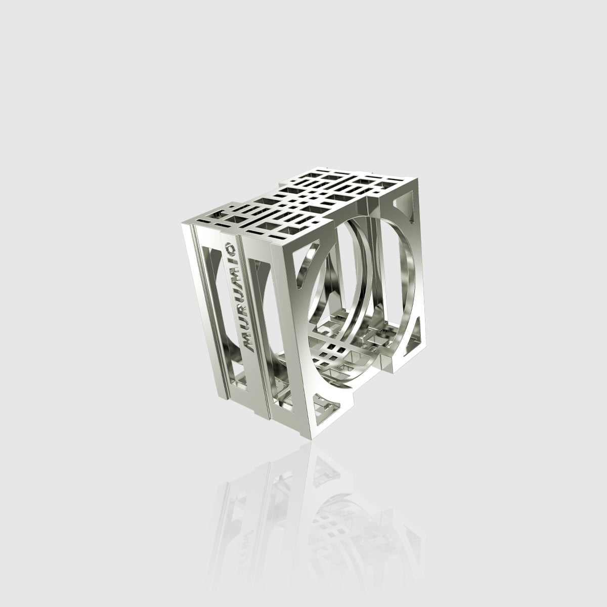 Bague homme en argent 925 hcube1 murumio vue aérienne